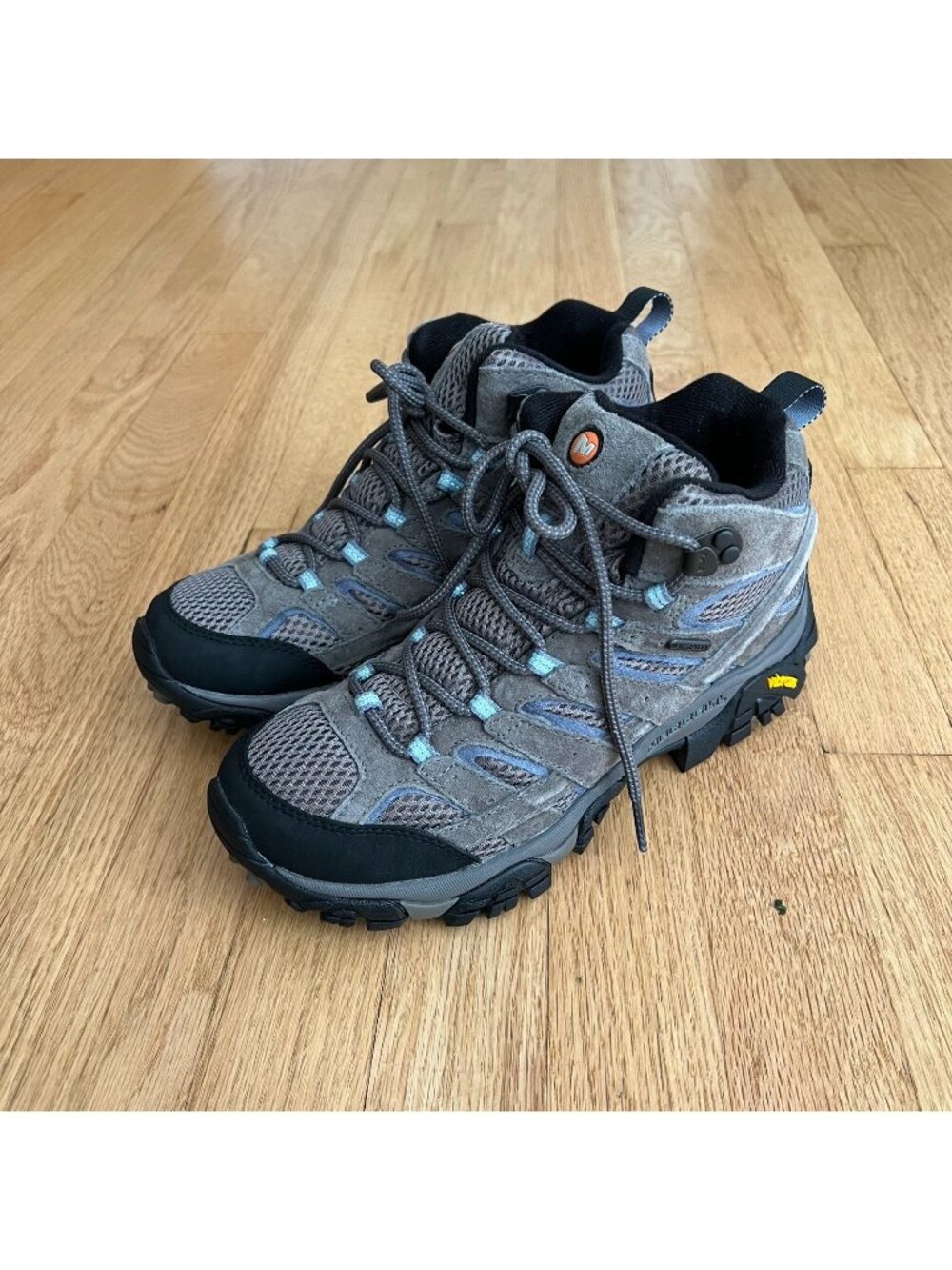 Merrell Moab Mid Waterproof Gray Suede Hiking Boots Women's Size 8